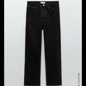 NWT Zara High Rise Straight Leg Jeans